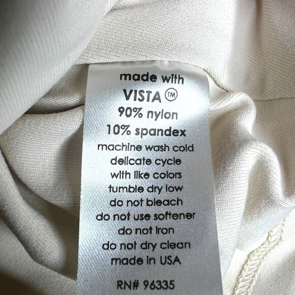 NEW Susana Monaco Mock Ruffle Sleeve Crop Top in Blanched Almond XL - Picture 2 of 5